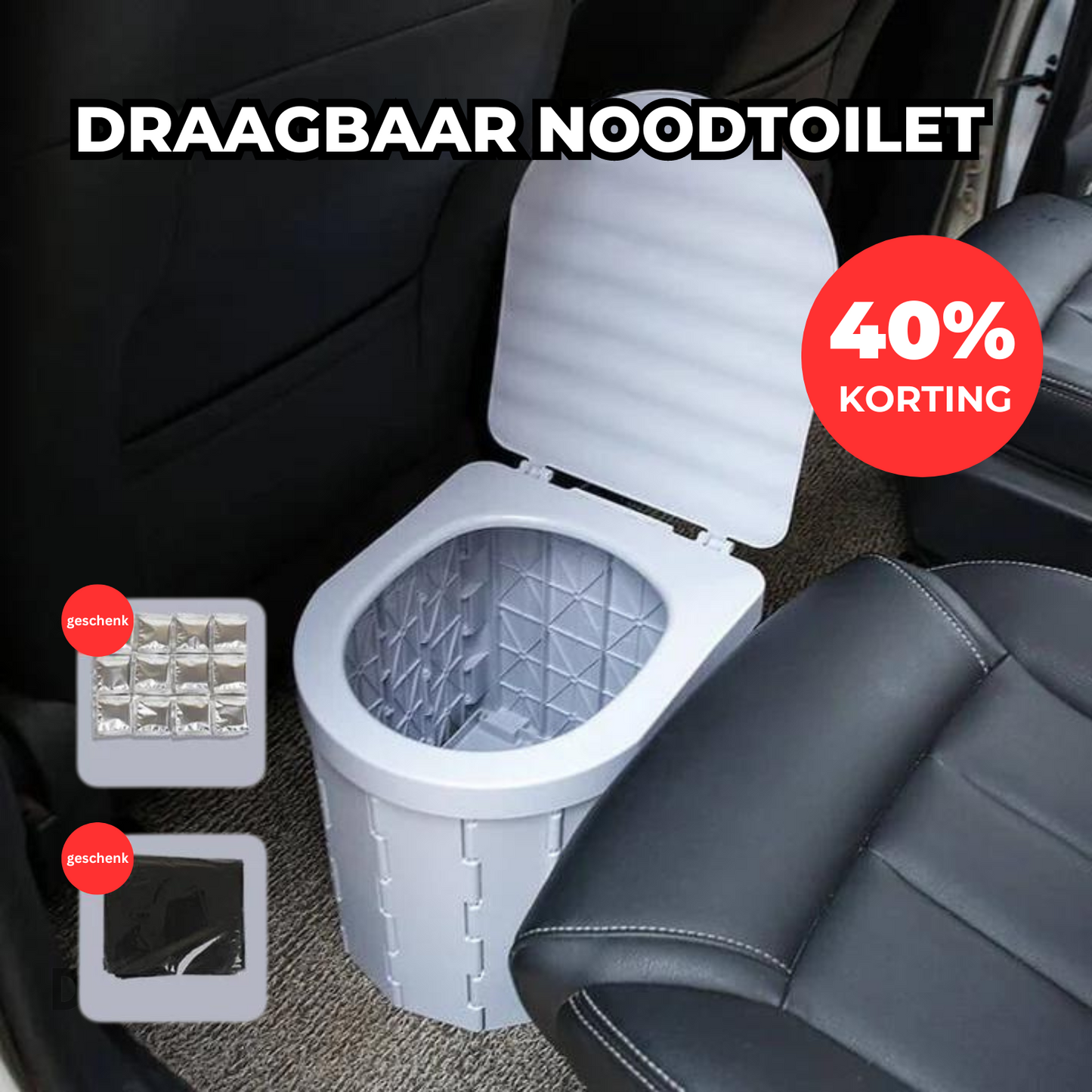 Tragbare Notfalltoilette | 40 % Rabatt 