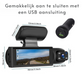 170° Groothoek Dashcam Met 1080p Dubbele Lens