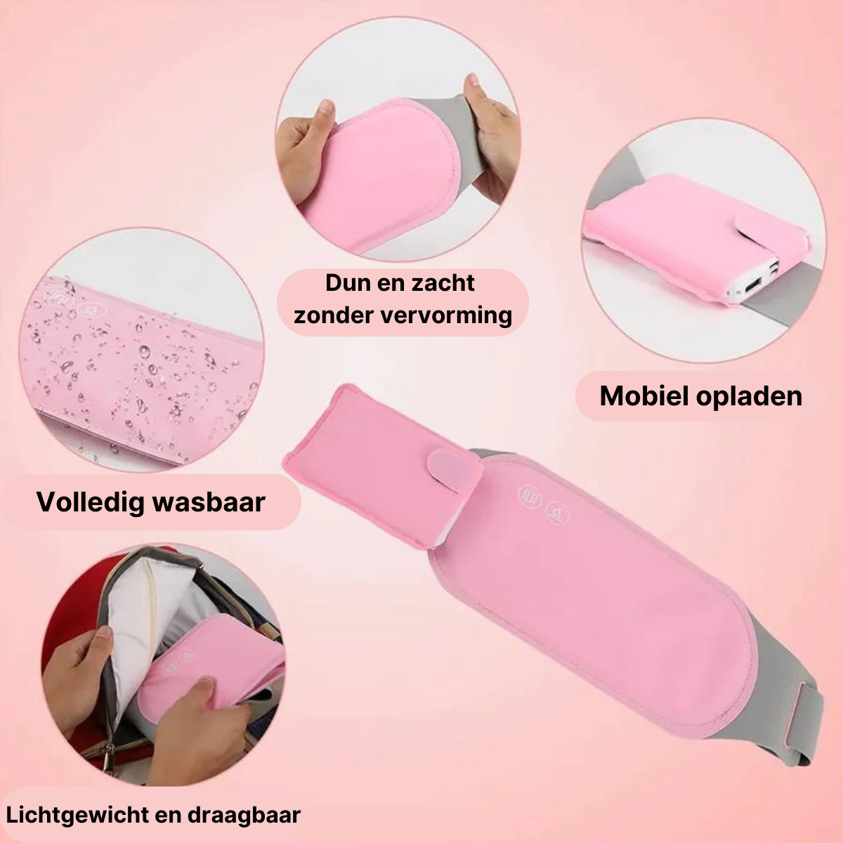 Vibrierender Menstruationsgürtel | Lindert Menstruationsbeschwerden | 40 % Rabatt 