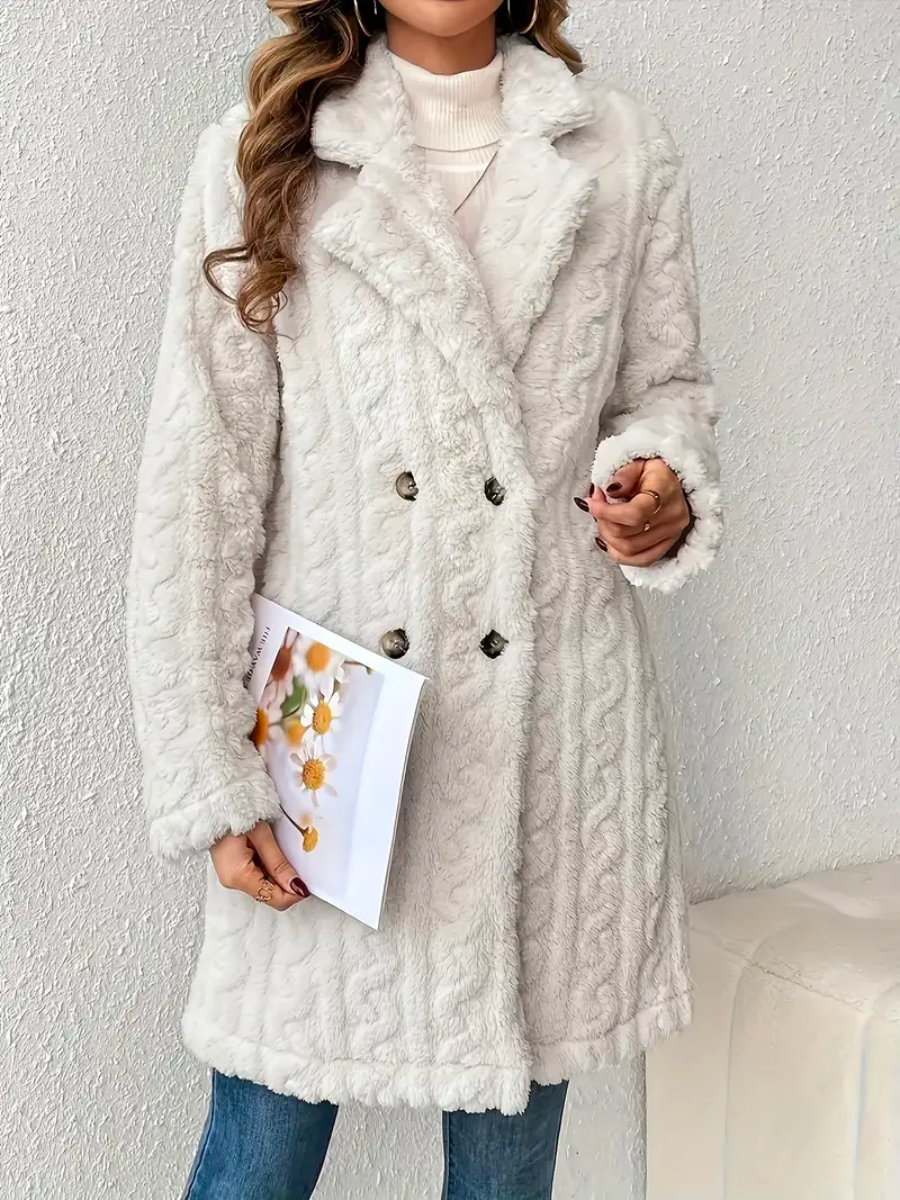 Lapel Teddy Coat | 40% Korting